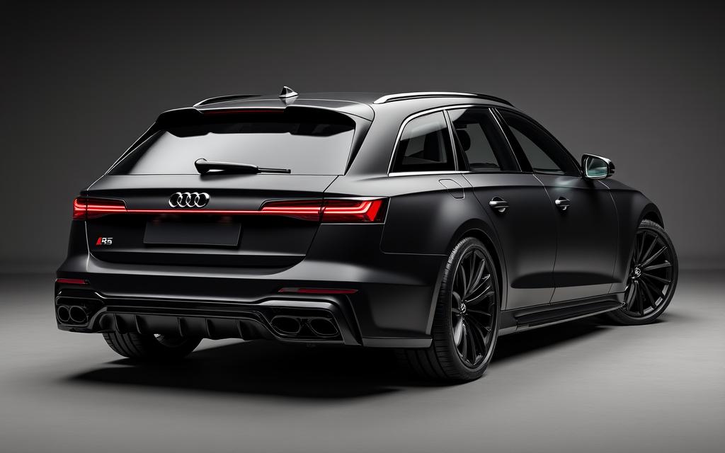 Audi RS6 Satin Black Wrap